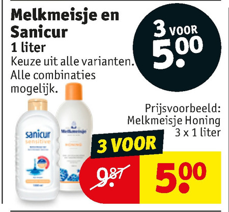 Melkmeisje   douchegel, badschuim folder aanbieding bij  Kruidvat - details