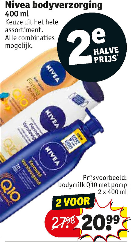 Nivea   bodylotion folder aanbieding bij  Kruidvat - details