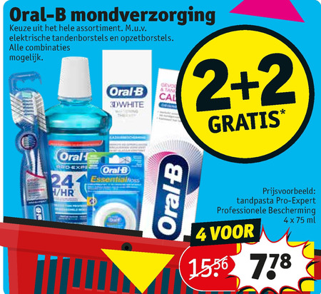 Oral-B   mondwater, tandenborstel folder aanbieding bij  Kruidvat - details