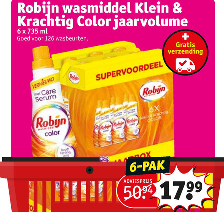 Robijn   wasmiddel folder aanbieding bij  Kruidvat - details