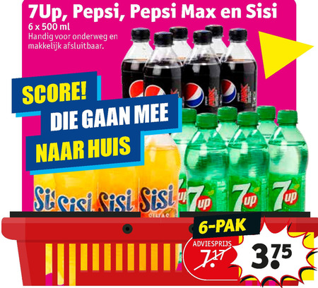 7-Up   frisdrank, cola folder aanbieding bij  Kruidvat - details