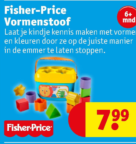 Fisher Price   vormenstoof folder aanbieding bij  Kruidvat - details