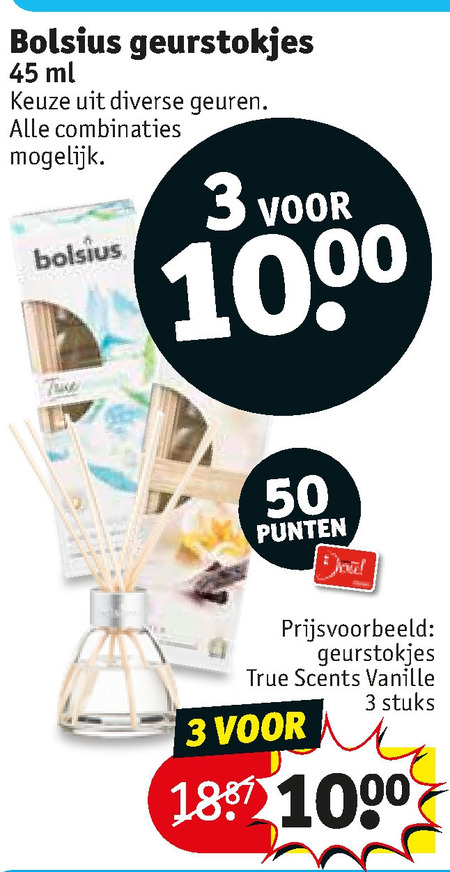 Bolsius folder aanbieding Kruidvat details