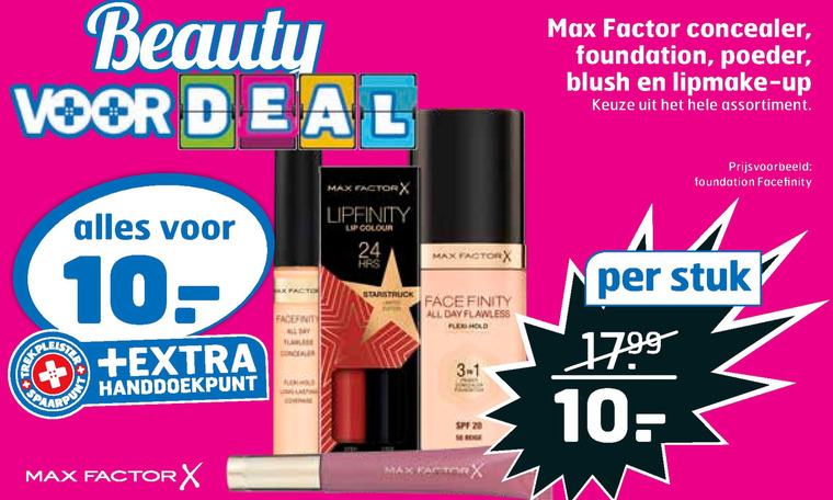 Max Factor   cosmetica, foundation folder aanbieding bij  Trekpleister - details