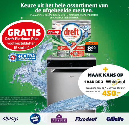 Dreft   vaatwasmiddel folder aanbieding bij  Trekpleister - details