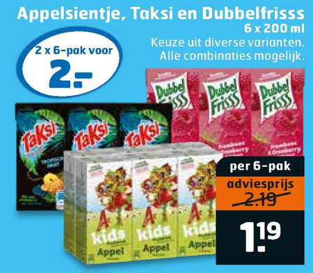 Appelsientje   fruitdrank folder aanbieding bij  Trekpleister - details