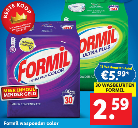 Formil   wasmiddel folder aanbieding bij  Lidl - details