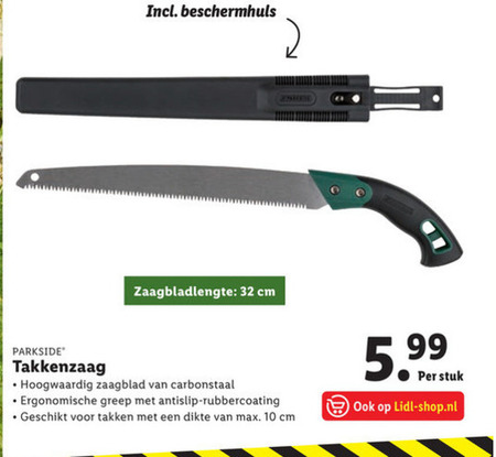 Parkside   takkenzaag folder aanbieding bij  Lidl - details