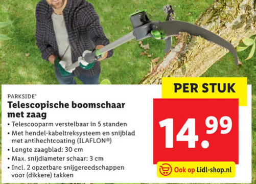 Parkside   takkenschaar folder aanbieding bij  Lidl - details