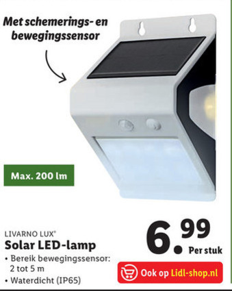 hek ziel Schandelijk Livarno buitenlamp, solarlamp folder aanbieding bij Lidl - details