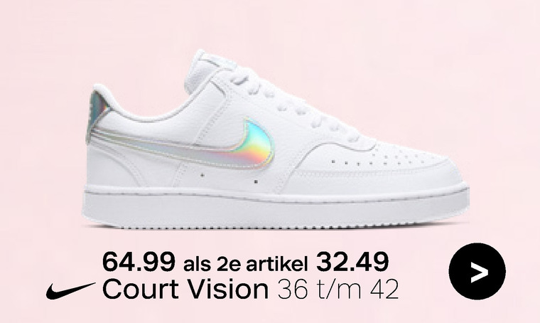 Toestemming ONWAAR Vervreemden Nike dames sneakers folder aanbieding bij Van Haren - details