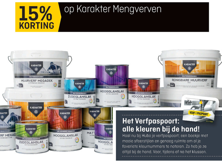 Karakter   mengverf folder aanbieding bij  Hubo - details