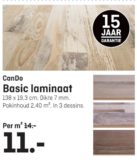 Cando   laminaat folder aanbieding bij  Multimate - details