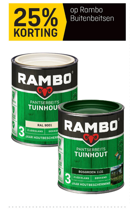 Rambo beits folder aanbieding bij -