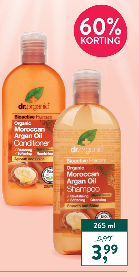 Dr Organic   conditioner, shampoo folder aanbieding bij  Holland & Barrett - details