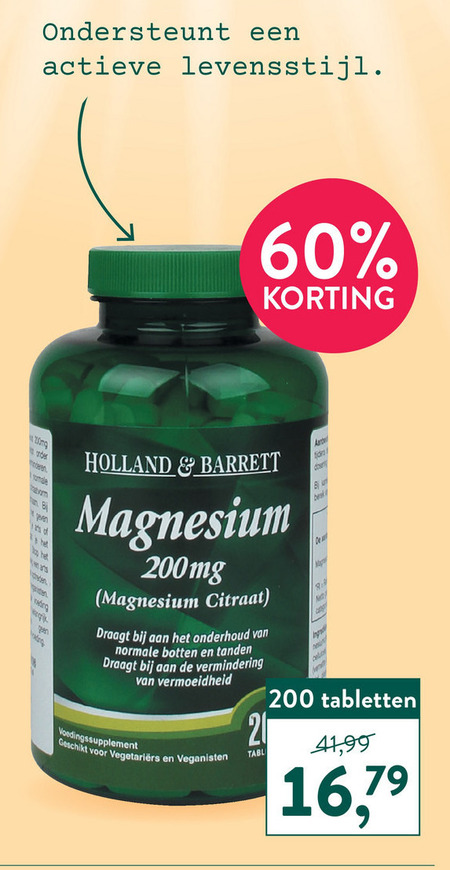 Holland and Barrett   voedingssupplement folder aanbieding bij  Holland & Barrett - details