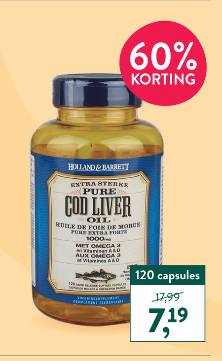 Holland and Barrett   voedingssupplement, omega 3 olie folder aanbieding bij  Holland & Barrett - details