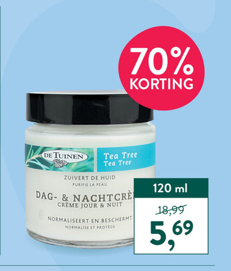 De Tuinen Huismerk   dagcreme, nachtcreme folder aanbieding bij  Holland & Barrett - details