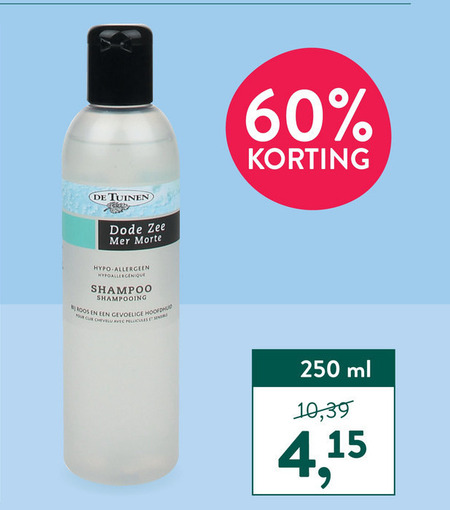 De Tuinen Huismerk   shampoo folder aanbieding bij  Holland & Barrett - details