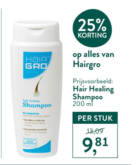 Hairgro   shampoo folder aanbieding bij  Holland & Barrett - details