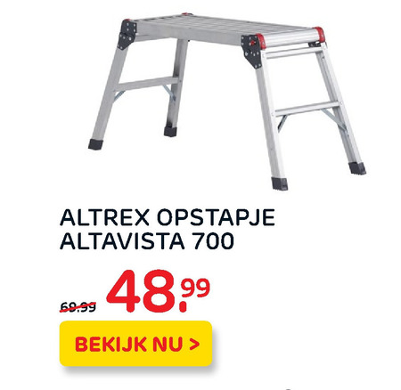 Altrex opstapje folder aanbieding bij - details