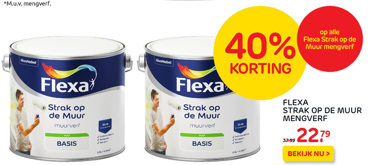 Flexa   mengverf, muurverf folder aanbieding bij  Praxis - details