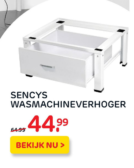 Sencys   wasmachineverhoger folder aanbieding bij  Praxis - details