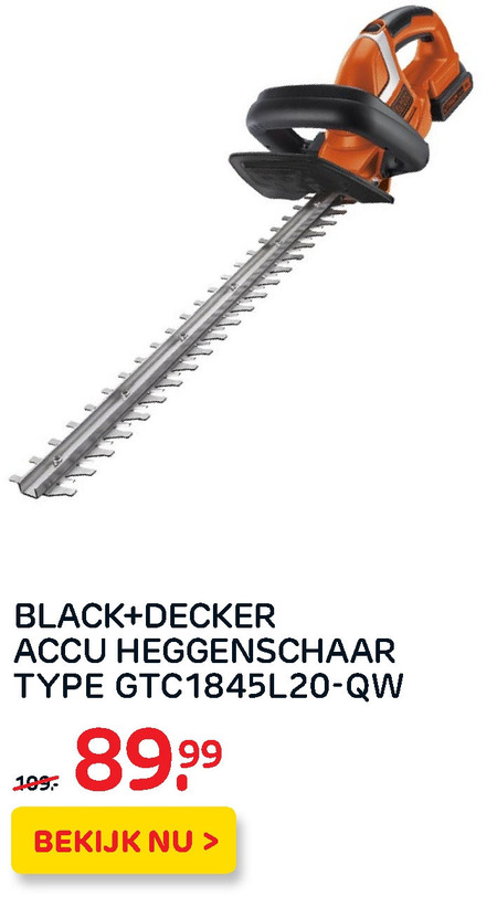 Black and Decker   heggenschaar folder aanbieding bij  Praxis - details