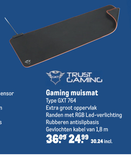 Trust   muismat folder aanbieding bij  Makro - details