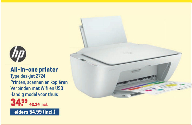 HP   all-in-one printer folder aanbieding bij  Makro - details