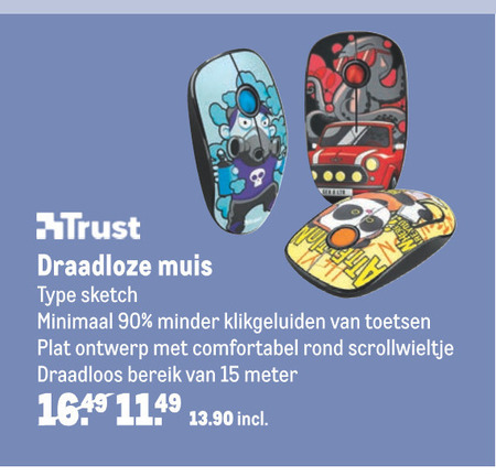 Trust   muis folder aanbieding bij  Makro - details