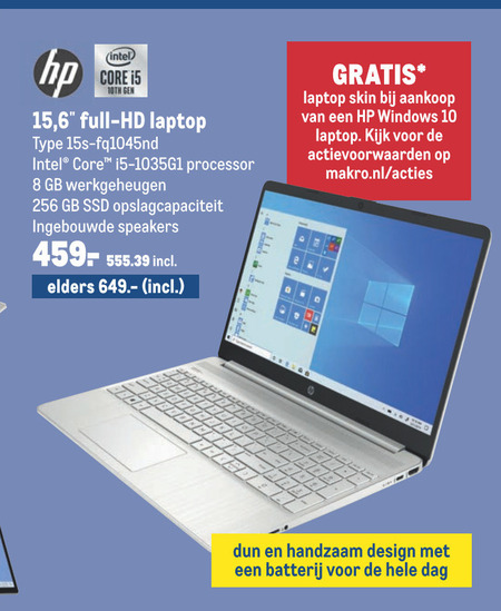 HP   notebook folder aanbieding bij  Makro - details