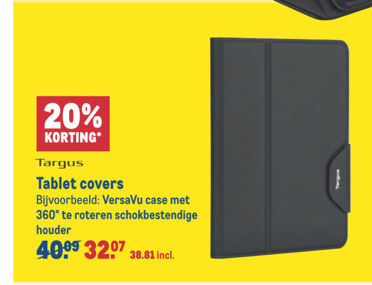 Targus   tablet sleeve folder aanbieding bij  Makro - details