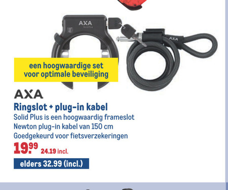 Axa   fietsslot folder aanbieding bij  Makro - details