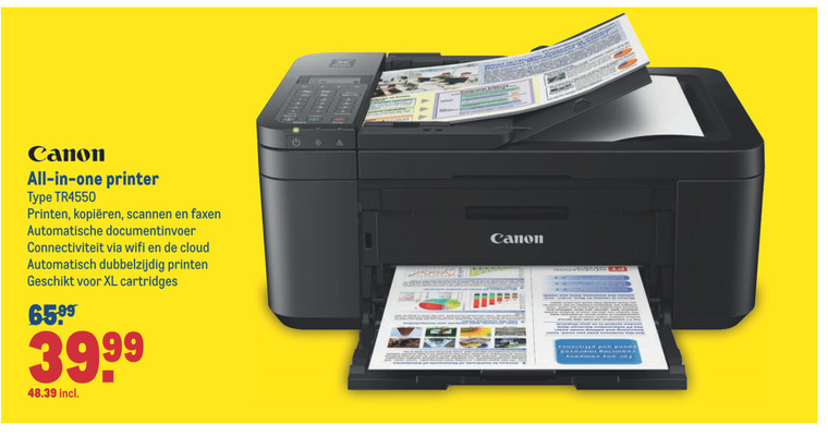 Canon   all-in-one printer folder aanbieding bij  Makro - details