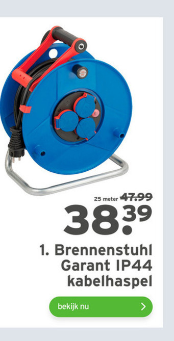 Brennenstuhl   kabelhaspel folder aanbieding bij  Gamma - details