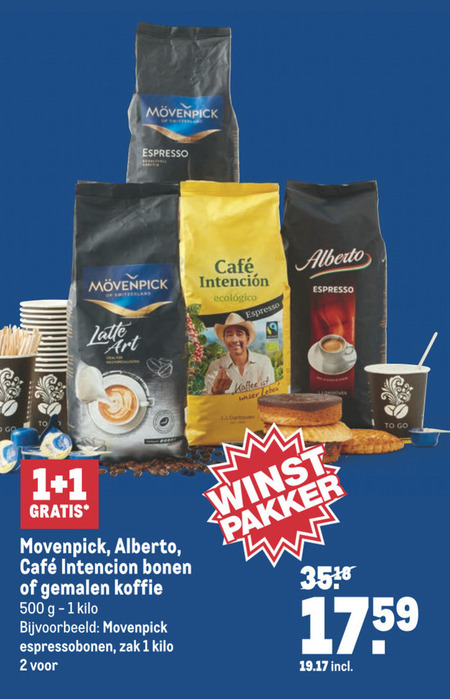 Movenpick   koffiebonen, koffie folder aanbieding bij  Makro - details