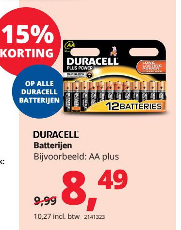 Duracell   batterij folder aanbieding bij  Office Centre - details