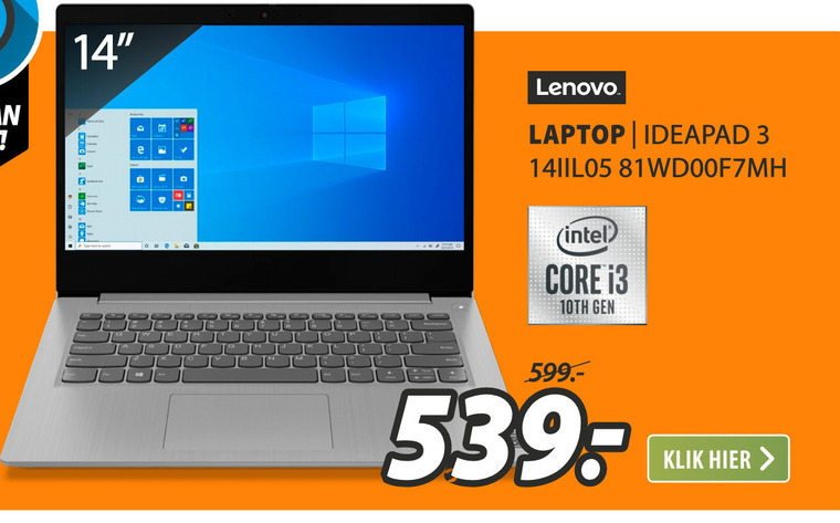 Lenovo   notebook folder aanbieding bij  Expert - details