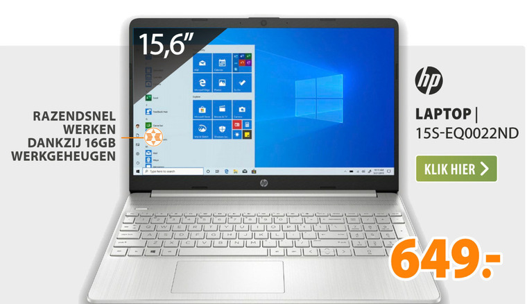 HP   notebook folder aanbieding bij  Expert - details