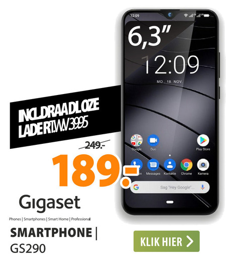 Gigaset   simlock vrije mobieltje folder aanbieding bij  Expert - details