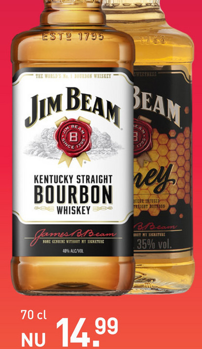 Jim Beam   bourbon folder aanbieding bij  Gall & Gall - details