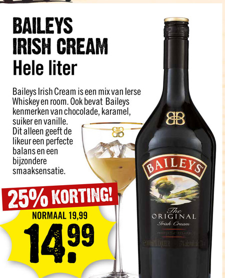 Baileys   likeur folder aanbieding bij  Dirck III - details