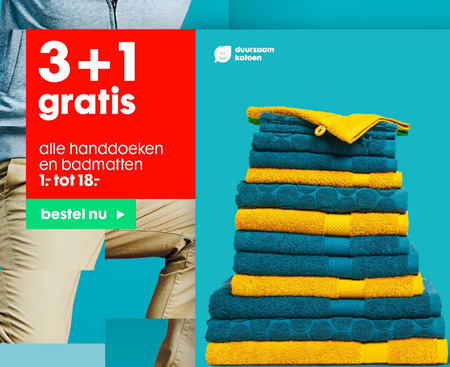 moeilijk tevreden te krijgen scheuren Corroderen handdoek, baddoek folder aanbieding bij Hema - details