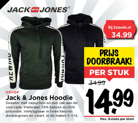 Jack and Jones   heren sweater folder aanbieding bij  Vomar - details