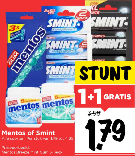 Smint   kauwgom folder aanbieding bij  Vomar - details