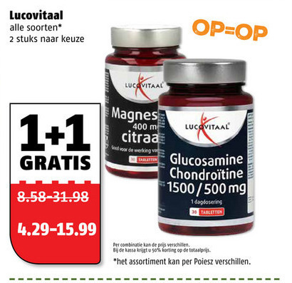 Lucovitaal   voedingssupplement folder aanbieding bij  Poiesz - details