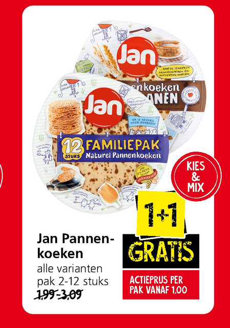 Jan   pannenkoek folder aanbieding bij  Jan Linders - details