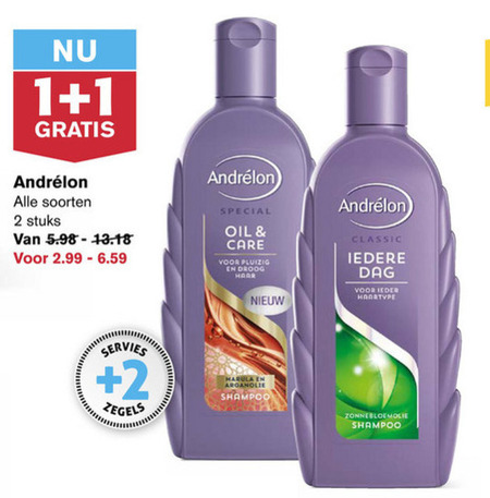 Andrelon   conditioner, shampoo folder aanbieding bij  Hoogvliet - details