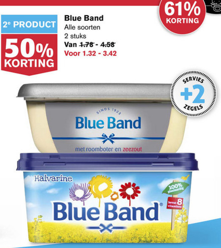 Blue Band   margarine, olie en vetten folder aanbieding bij  Hoogvliet - details